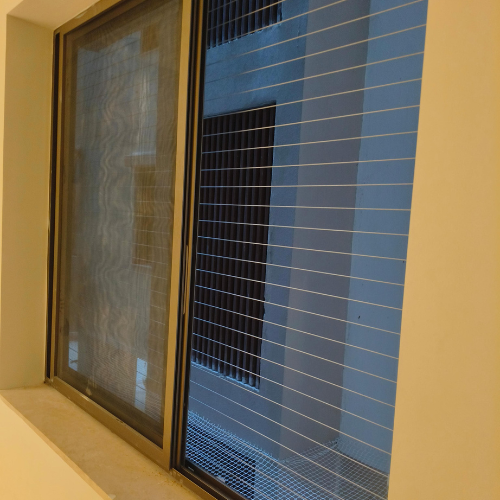 Invisible Grill on modern balcony